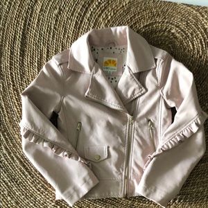 C&C California Girls pale pink faux leather jacket